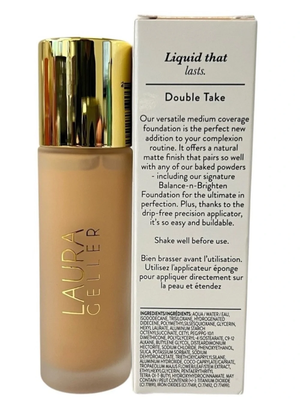 LAURA GELLER DOUBLE TAKE LIQUID FOUNDATION;—LIGHT